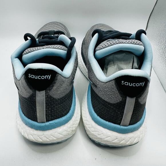Saucony Womens Triumph 19 Running Shoes Alloy Powder Grey Blue Size 7.5 (S10678) - Picture 5 of 7